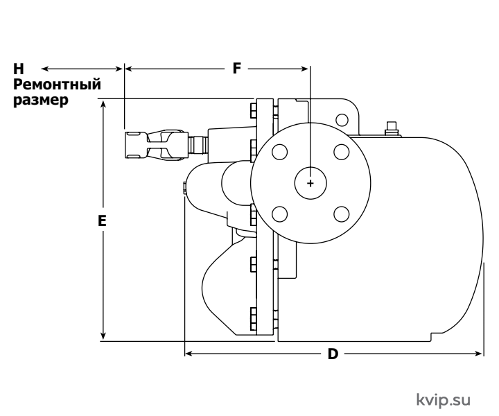 Боковая схема 1 конденсатоотводчика APT14, APT14HC и АРТ14SHC (с вотермарком).png